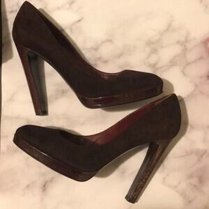 Sergio Rossi vero cucio suede italian pumps 39